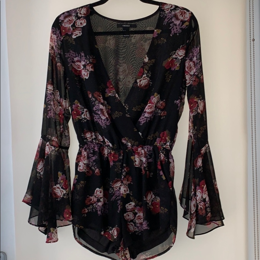 Cute floral romper